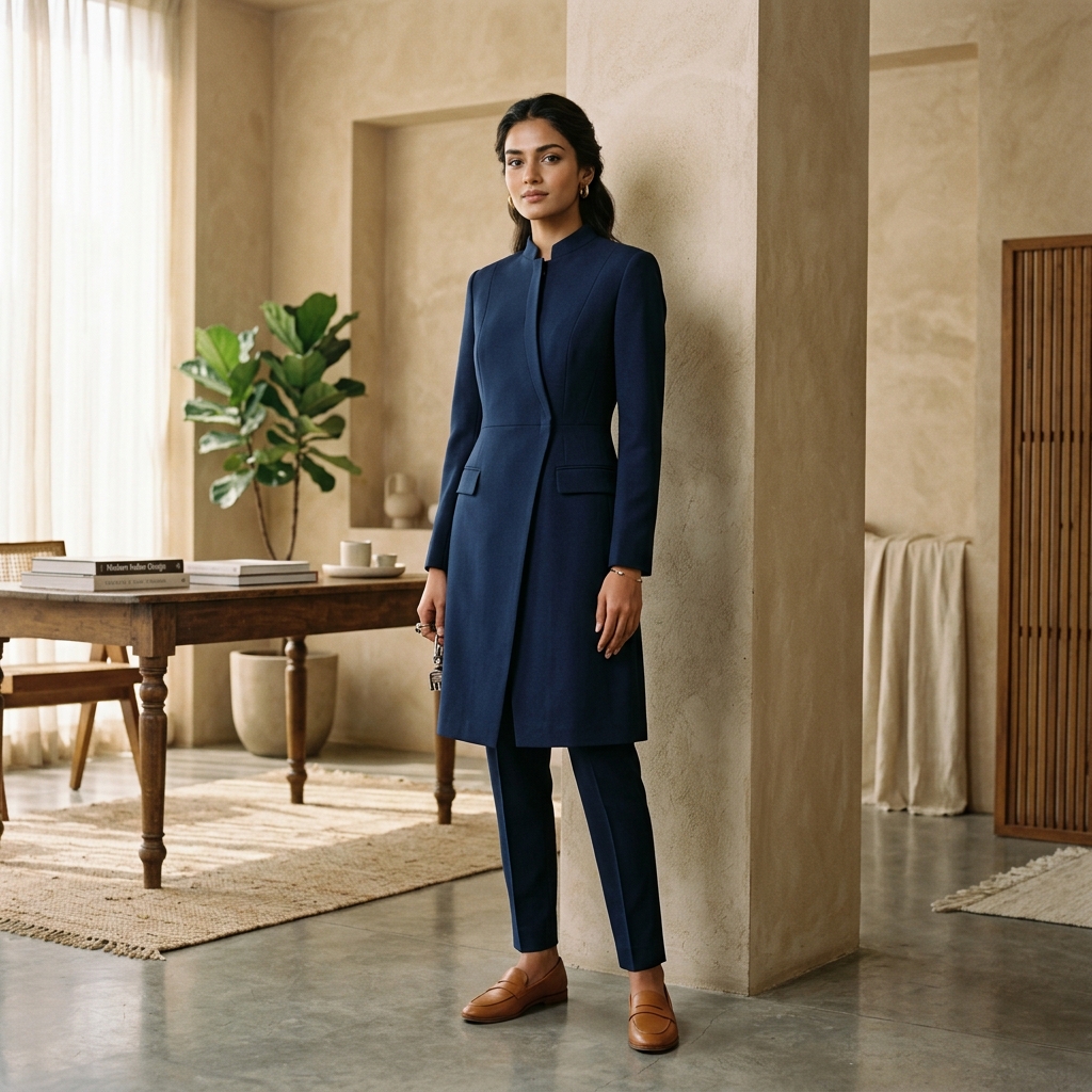 9-to-9 Skin Blazer-Kurta