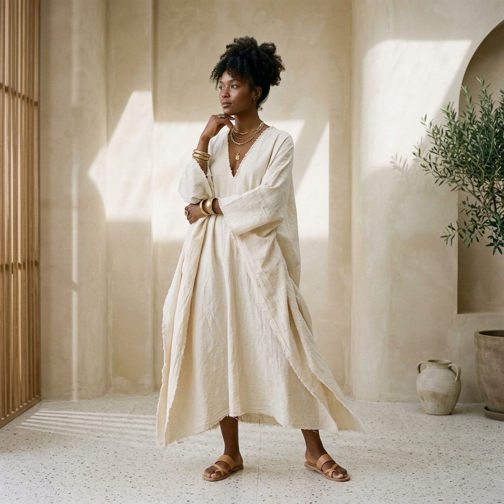 Artisan Flowing Kaftan