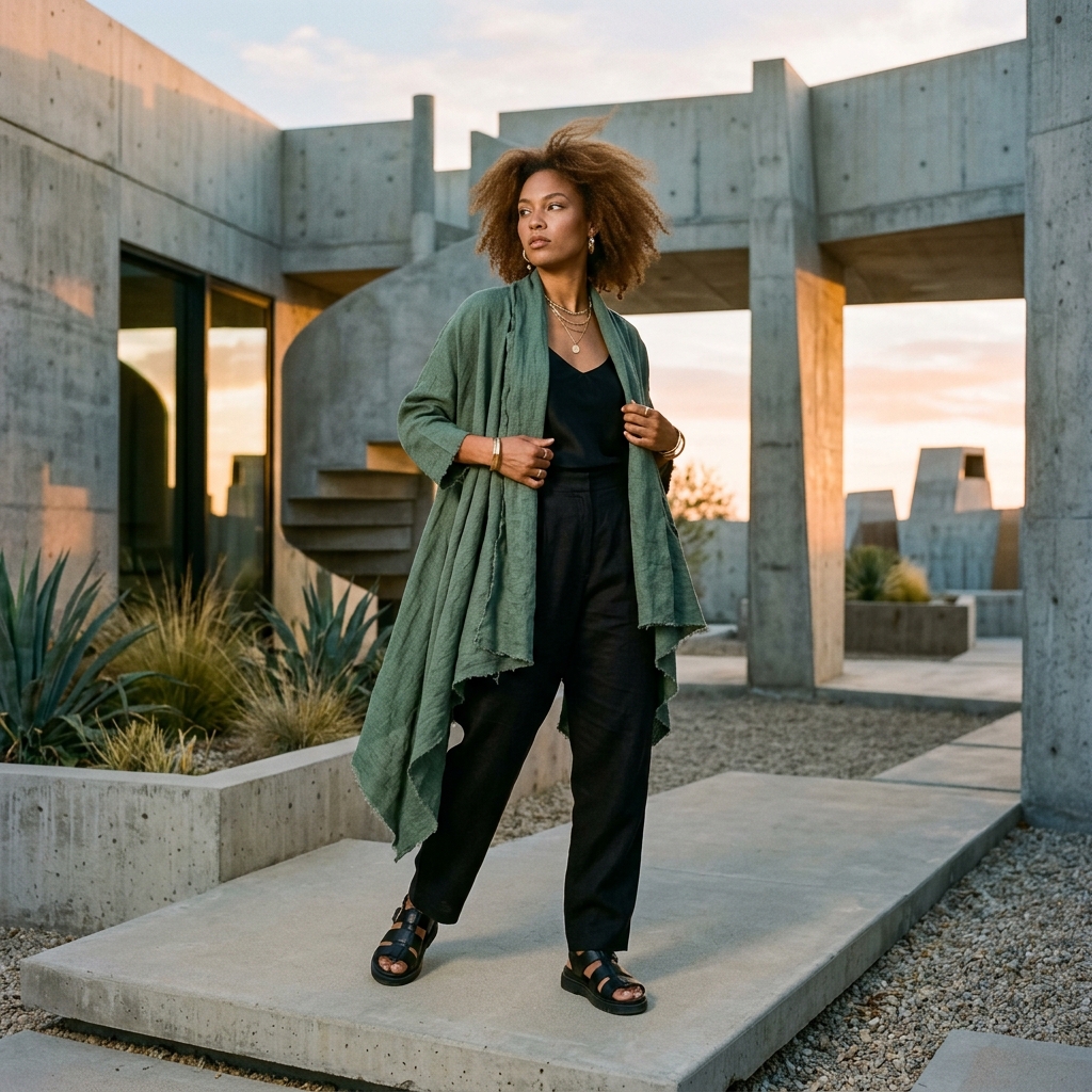 Asymmetric Layered Shrug